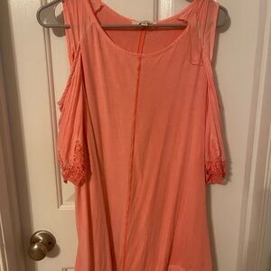 Umgee Peach Sleeveless Top